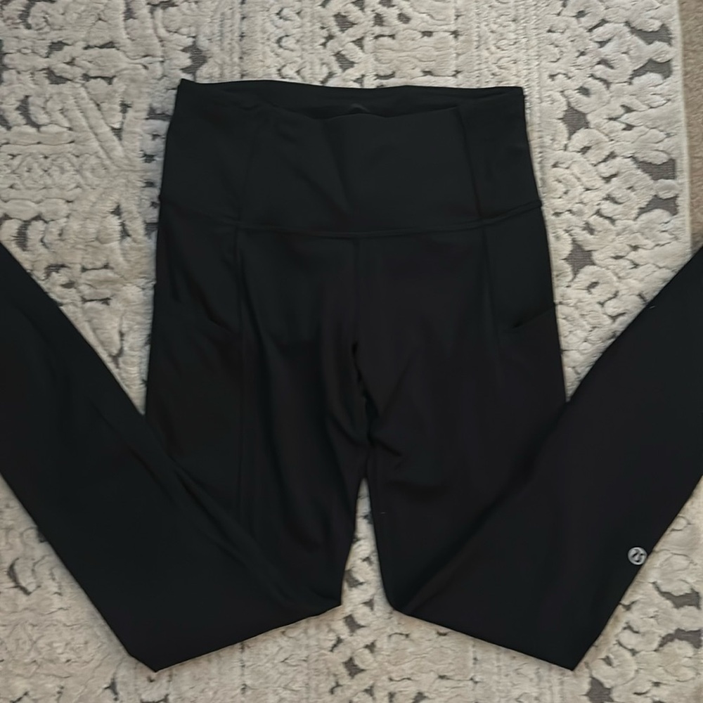 Lululemon fast and free black leggings